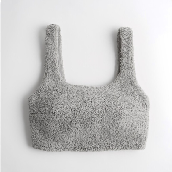 Gilly Hicks Tops - Gilly Hicks Sherpa Scoop Gray Fleece Tank Top